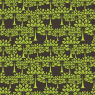 Seamless pattern with trees N17