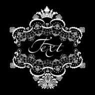 One Color Ornate Quad Text Banner N2