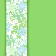 Vector card with floral pattern