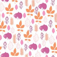 Seamless leaves background N6