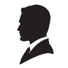 Vector businessman silhouette
