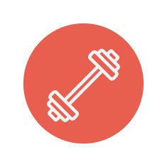 Barbell thin line icon N2