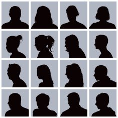User profile silhouettes