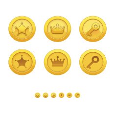 Vector Illustration with game icons For computer games