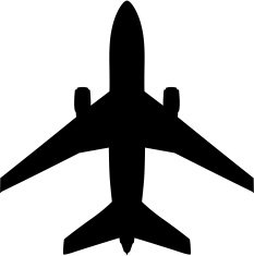 Plane Silhouette (Airport Symbol)