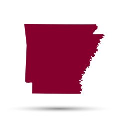 Map of the U S state Arkansas N2