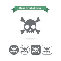 Skull and crossbones icons N3