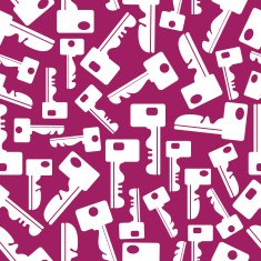 white keys seamless pattern