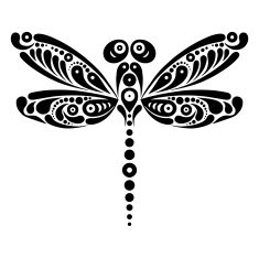 Beautiful dragonfly tattoo