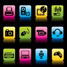 Devices icons color free image download