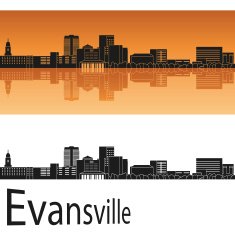 Evansville skyline