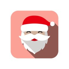 Christmas Santa Claus flat icon N2