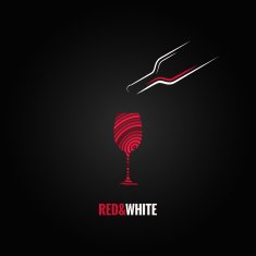 wine glass art design background