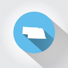 Map state of Nebraska