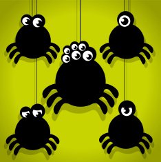 Scary Little Spider Halloween Icons