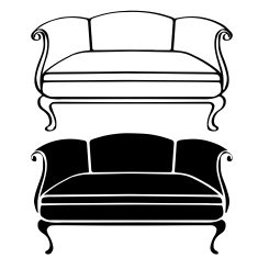Furniture set vintage sofa
