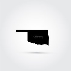 Map of the U S state Oklahoma N3