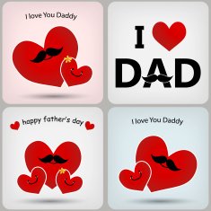 set of Fathers Day cards