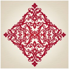 Vector baroque ornament in Victorian style N50