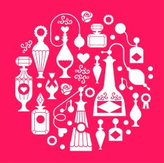 Composition with perfume bottles N2