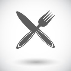 Cutlery single flat icon