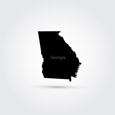 Map of the U S state Georgia