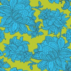 Seamless Pattern with floral ornament N150
