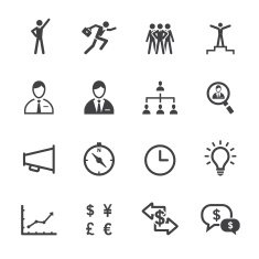 Finance and Human Resource Icons