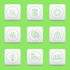 Eco icons web buttons