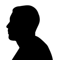 Vector silhouette of a businessman N21