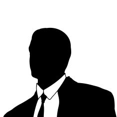 Vector silhouette of a businessman N22