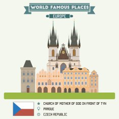 Church of Mother Of God in Front Tyn Prague Czech Republic