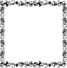 floral frame N237