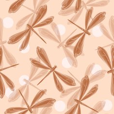 Dragonfly seamless pattern N3