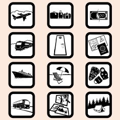 Travel icon set N34