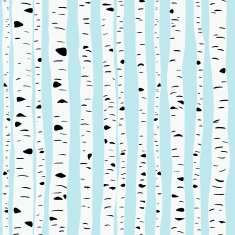Birches in vector N2