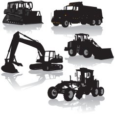 Construction Equipment Vehicles - Bulldozer Dump Truck Grader