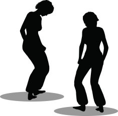 Dancer woman silhouette N8