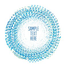 Circle of the dotted line Frame for your text