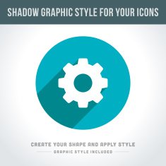 Shadow vector graphic style