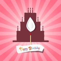 Happy birthday illustration N5