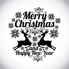 Merry Christmas And Happy New Year N30