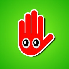 Vector creative face on green background Eps10