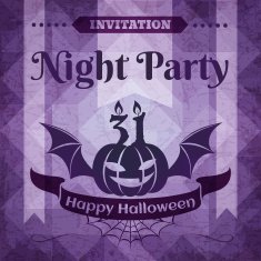 Halloween invitation card
