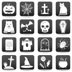 Halloween web buttons