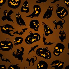 Halloween seamless pattern N66