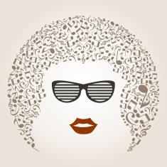 Musical female head