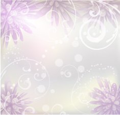 Pastel colored background with purple flowers N2