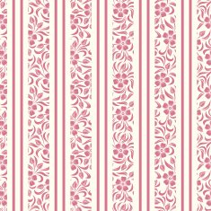 Seamless background with floral pattern and stripes Vector illustration N2