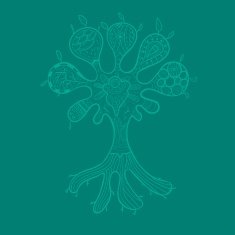 Abstract tree illustration with ornaments for your design N2